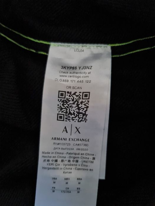Spodnie dresowe Dres Dresy Armani Exchange EA Emporio Armani Rozmiar M