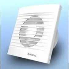 Вентилятор бытовой в ванную, в санузел, бесшумный, с обратным клапаном