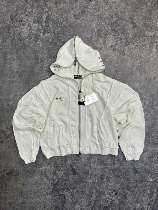 Thug Club zip hoodie худи зип зіпка full y2k archive opium біла S