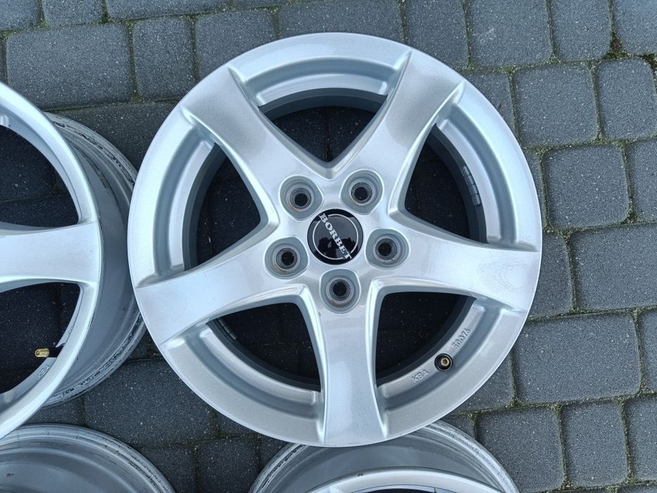 Felgi15 Borbet 5*112 VW Audi Skoda stan bdb kpl