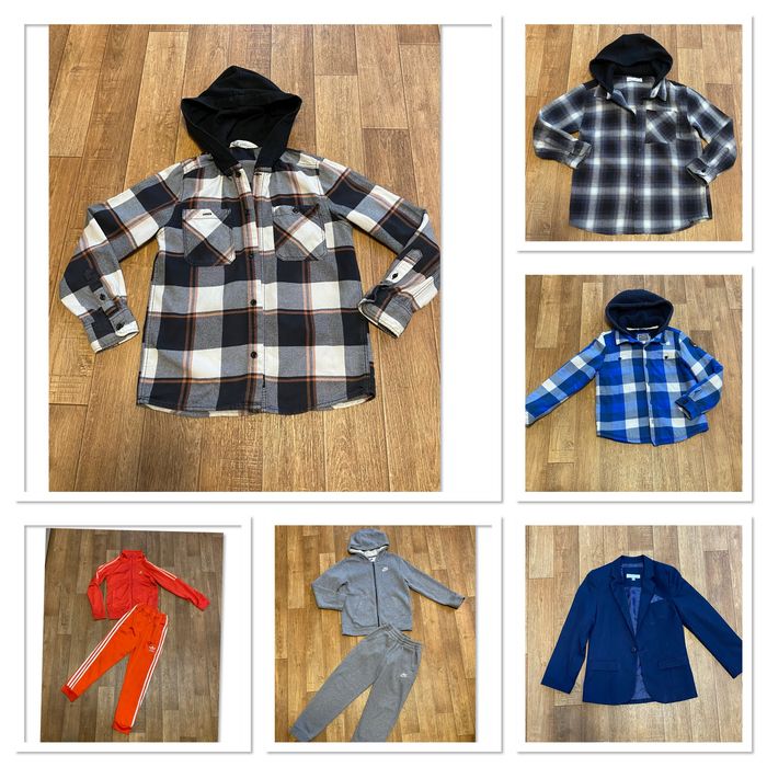 Сорочки теплі  Zara, костюм Nike ,Adidas , піджак 8 років