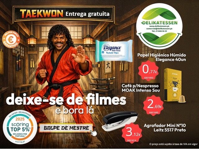 Papel higienico, café, agrafador ao melhor preço em delikatessen.pt