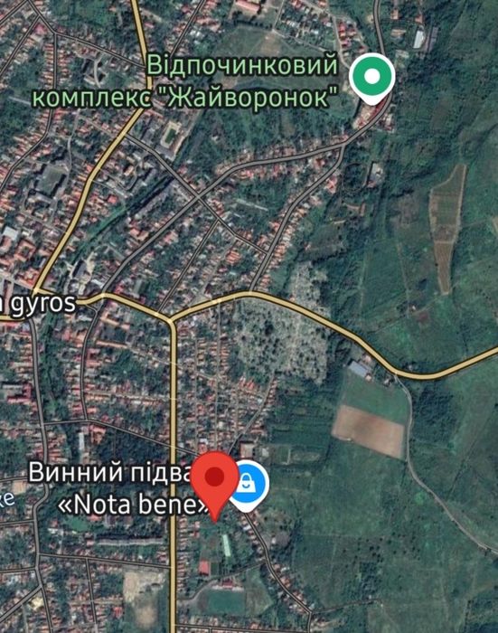 Продаж земельної ділянки  ( 25 сот) під будівництво в м. Берегове