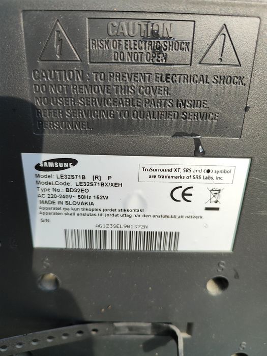 Samsung 32 model LE32S71BX/XEH
