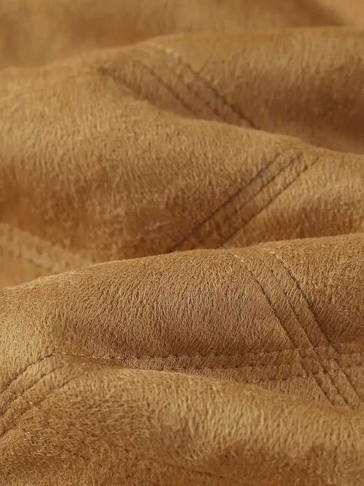 Męska kurtka z zamkiem błyskawicznym i pluszem – zimowy płaszcz