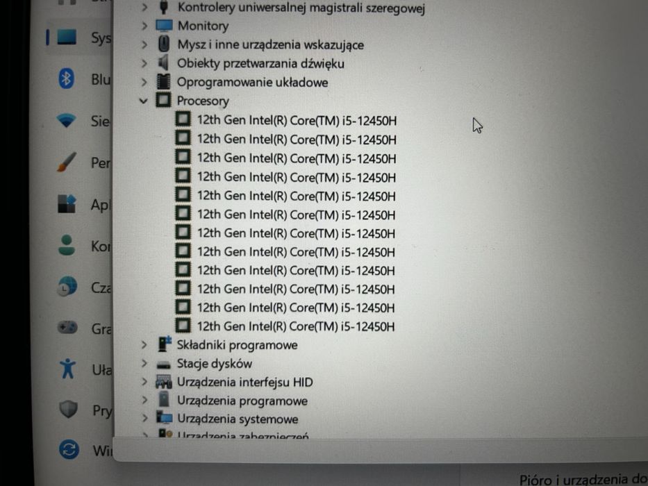 Laptop Gamingowy Msi GF63 i5 12 gen rtx 3050 16gb ram do gier