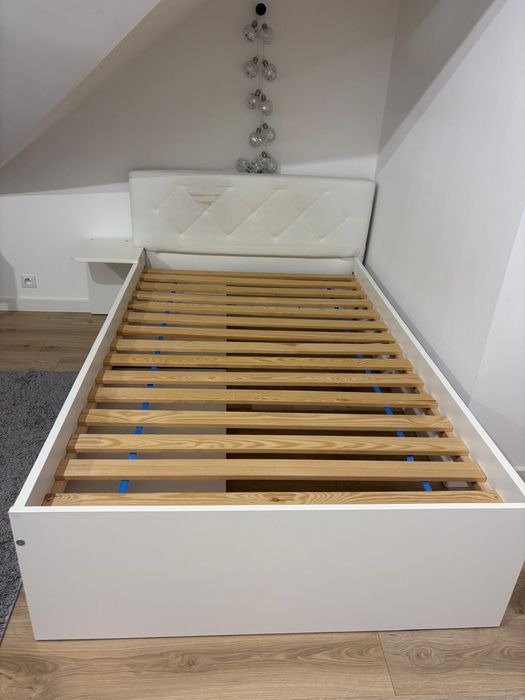 Meblik łóżko z zaglowkiem 120x200 + szafka + szuflady