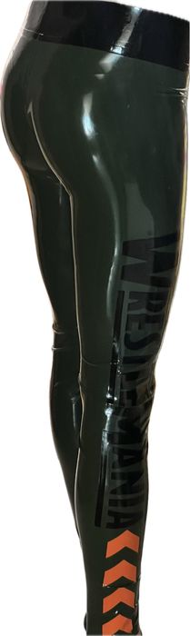 Legginsy męskie latex lateks M