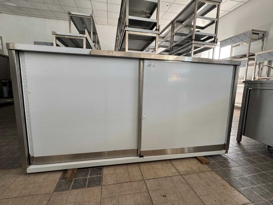 ACM1651 - Armário Mural em Inox de 2m com 1 Prateleira - NOVO