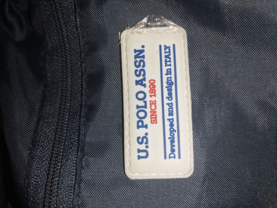 Orginalna U.S. polo assn. czarna listonoszka Nylon USPA