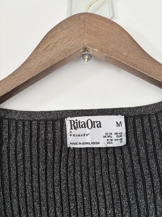 brokatowy sweter crop primark x rita ora M bez wad