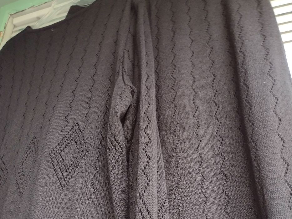 garsonka damska nowa czarna XXL ażurowa włóczka akrylowa