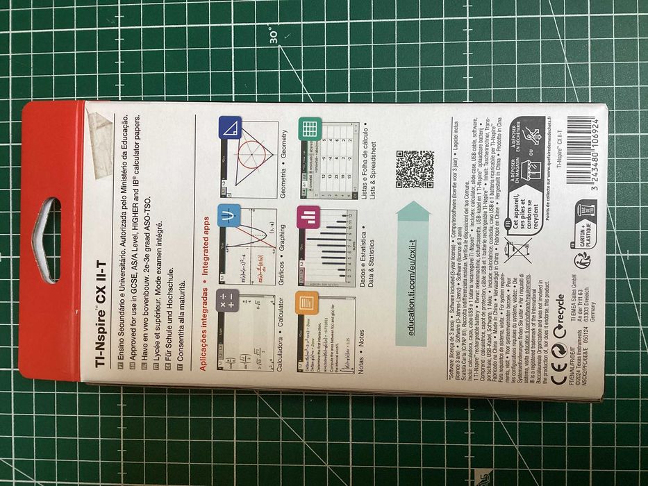 Calculadora Gráfica Nspire Caixa Cii-T Texas