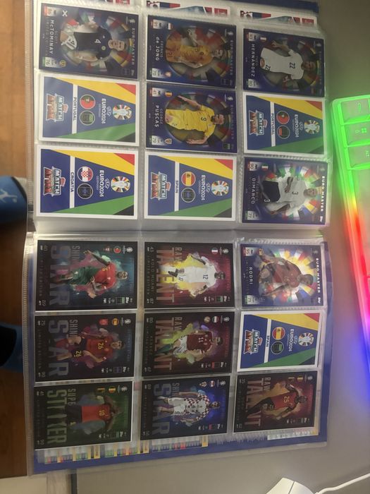 Euro 2024 Match Attax Cardeneta com 420 cartas