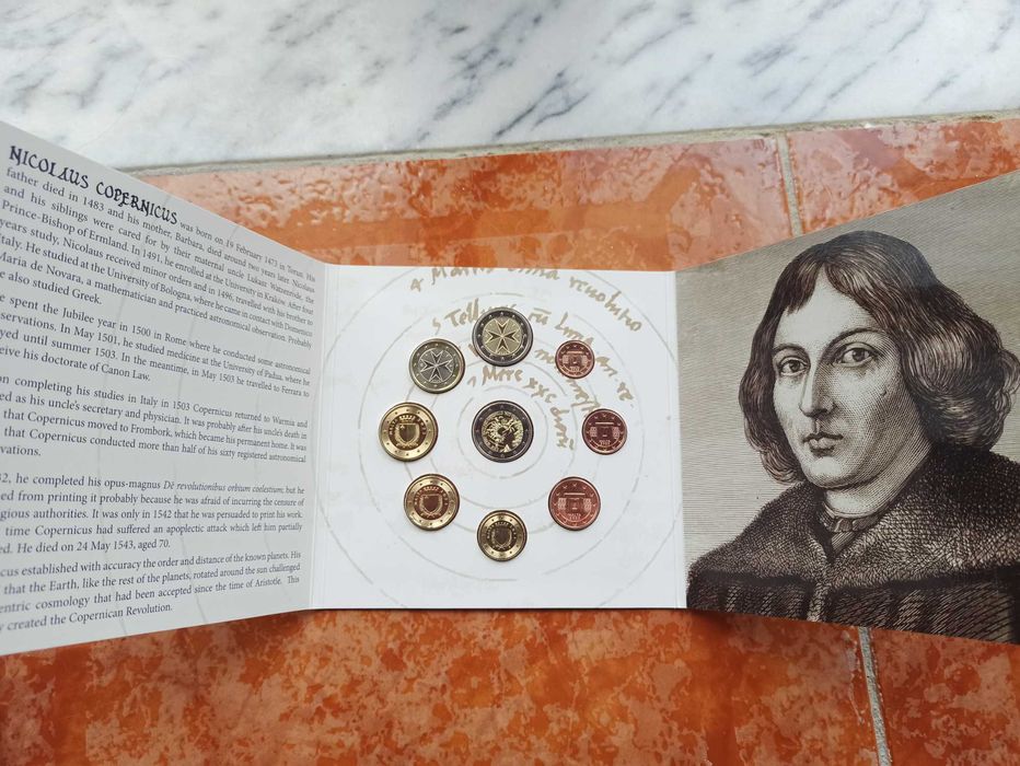 Moedas Malta Set 2023 Nicolau Copérnico