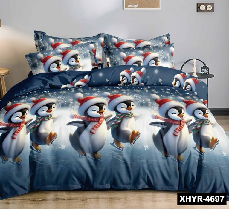 Новорічна постіль Фланель Байка Тепла Натуральна
