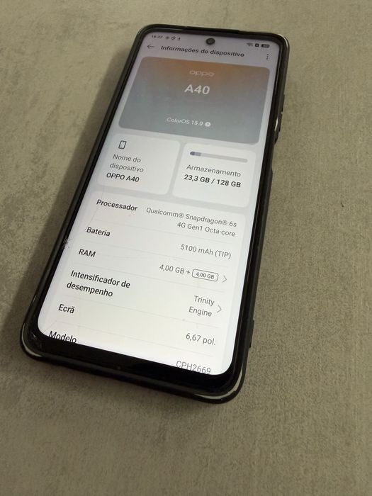 Oppo A40 128GB 8gb ram