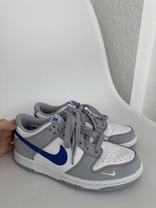 Nike Dunk Low GS “Photon Dust / Game Royal” (арт. FN3878-001) Розмір EU 36.5 (US 4.5Y).