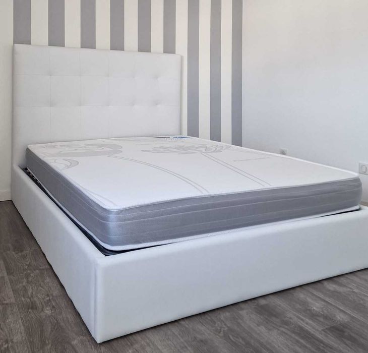 Camas de Casal Estofadas de Luxo 199€ Disp. em Várias Cores! 190x140m!