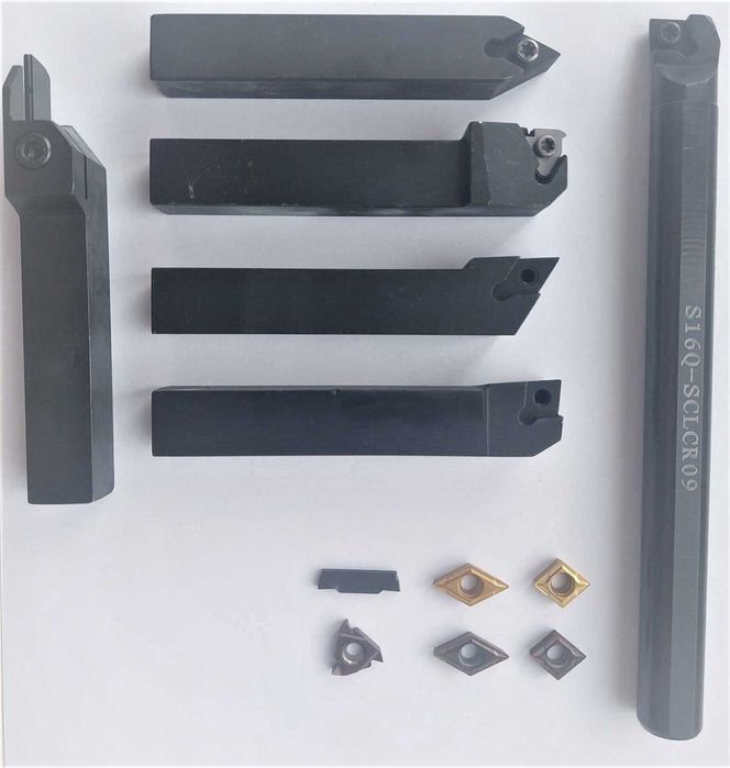 Набор токарных резцов 16х16 мм из 6 шт со сменными пластинами