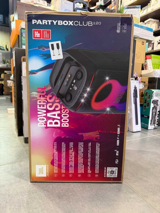 Акустика JBL PartyBox Club 120 (JBLPBCLUB120SWEP) Black, 1рік гарантія