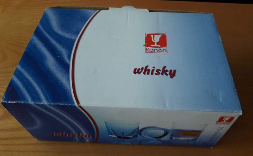 Szklanki do whisky Kanon Krosno PRL 6 sztuk nowe
