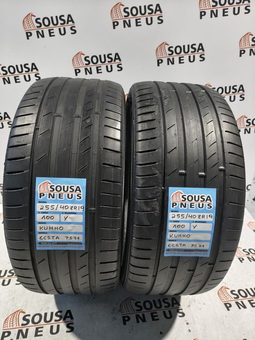 2 pneus semi novos 255-40R19 kumho - Oferta dos Portes
