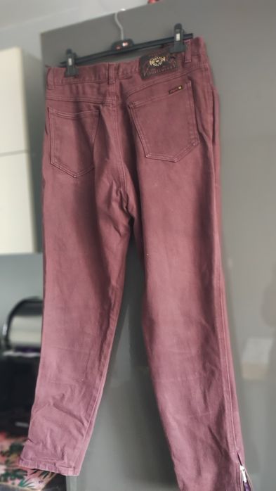 Spodnie ciemne bordo