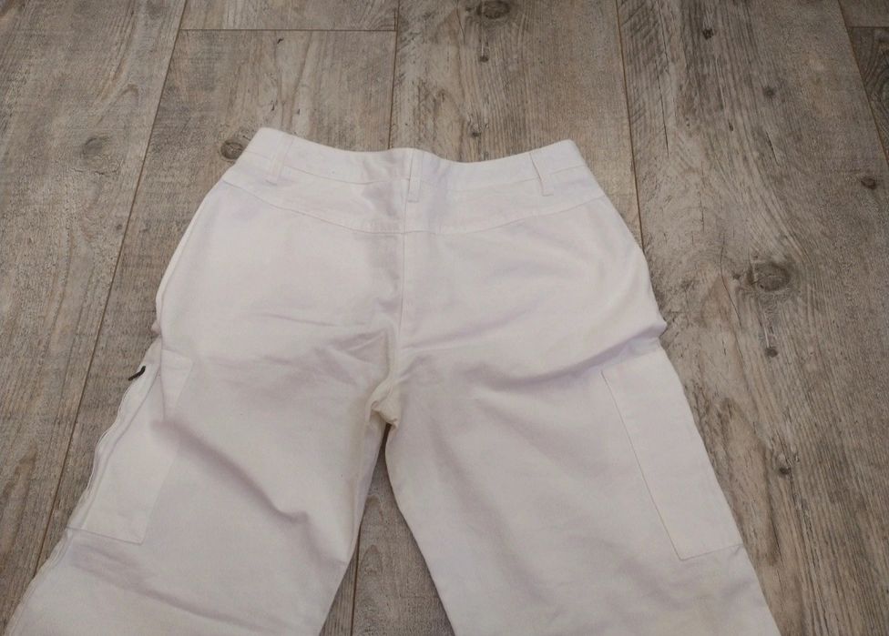 Białe spodnie r. 44 42 XL XXL joggery