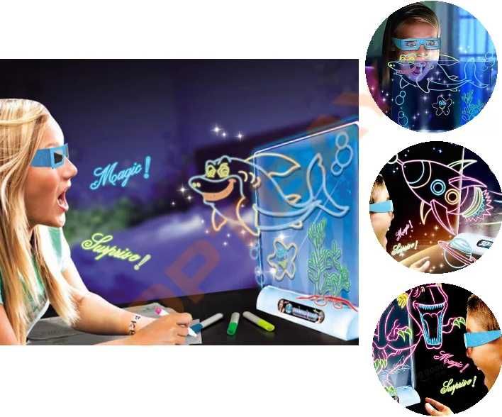 Магическая доска для рисования с 3D, Magic Drawing Board 3D. НОВИНКА!