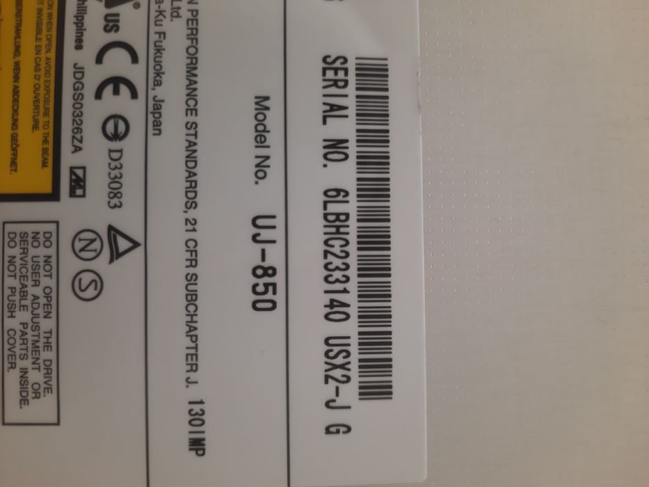 Drive usada UJ-850 para Sony VGN-FE31M – Original