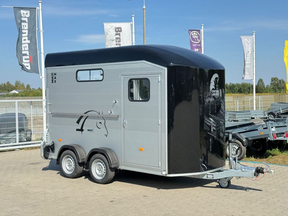 Cheval Liberte Multimax przyczepa na dwa konie | duża siodlarnia | drzwi boczne | 2600 kg DMC | 380×181 cm  |  ALUMINIOWA | Debon | dostawa | mocna i solidna |  Nowa przyczepa do przewozu koni, koniarka, przyczepa końska, dwukonna