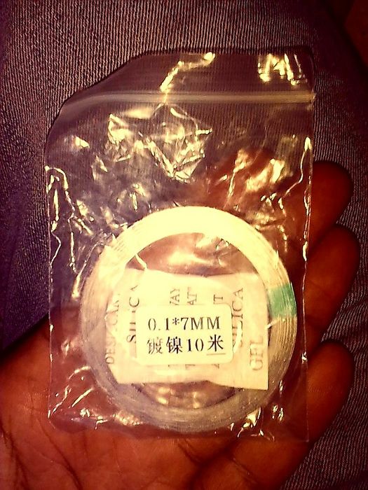 Fita Nickel para baterias Lithium 0.1x7mm (rolos de 10 metros)