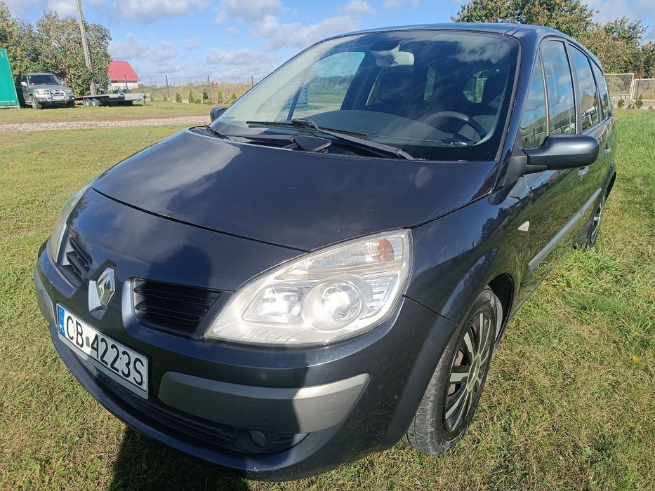 Grand scenic 1.9dci,automat,7osobowy, klimatyzacja,hak,opony zimowe,