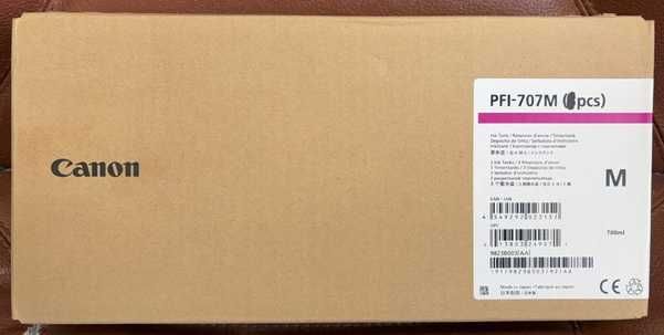 !! Nowy Oryginalny Tusz Canon PFI 707M magenta  imagePROGRAF iPF830 iPF840 iPF840 !!