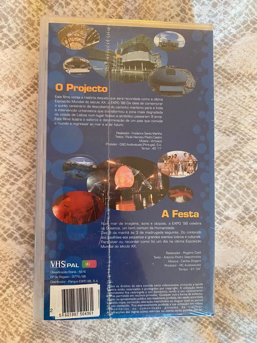 Filme vhs sobre Expo 98