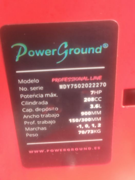 Motoenxada powerground professional 7HP