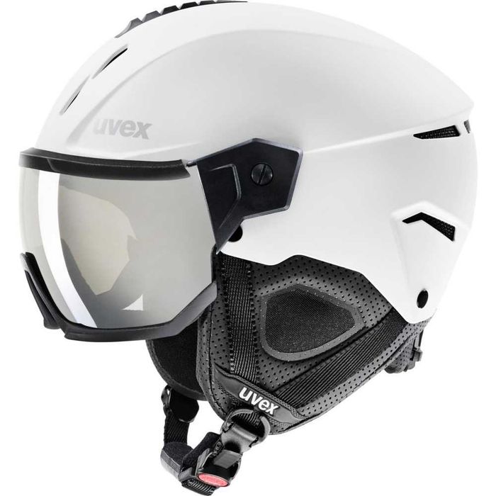 Kask narciarski Uvex Instinct Visor White Black Mat M 56-58cm