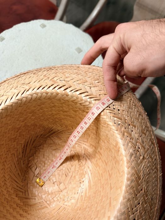 Chapéu de palha aba média