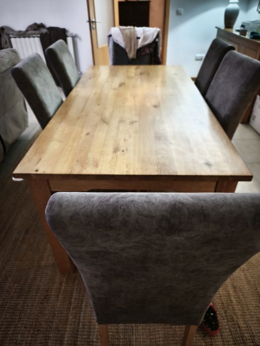 Mobília completa de sala madeira maciça