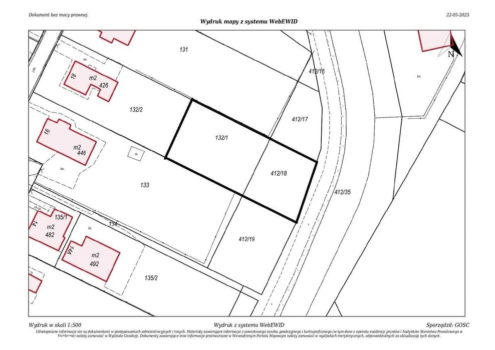 Działka budowlana 812 m² | Kwidzyn | ul. Machuty | WZ - Widok 4