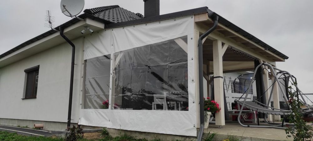 Osłona tarasowa na altanu taras