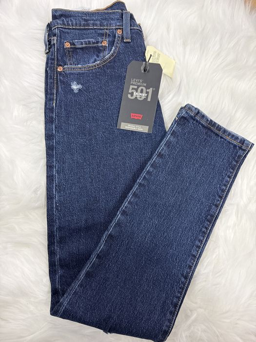 Nowe spodnie dżinsowe jeansy Levi's 501 skinny premium W26