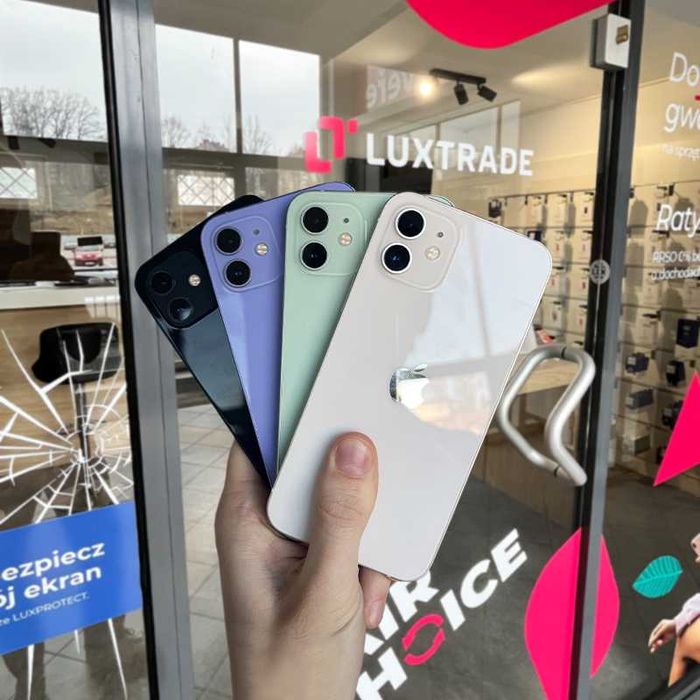 JAK NOWY | IPHONE 12 64GB/128GB | 2 lata gwarancji! | Różne kolory