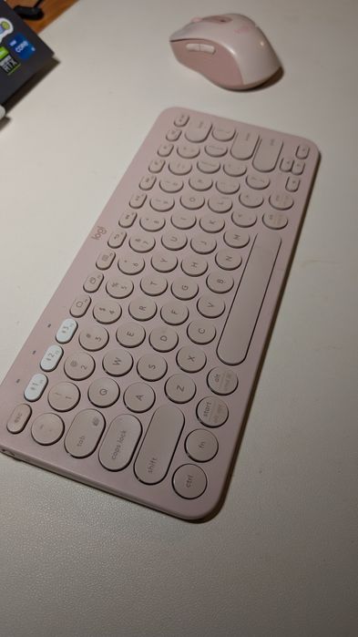 Клавіатура Logitech pebble 2 k380s рожева