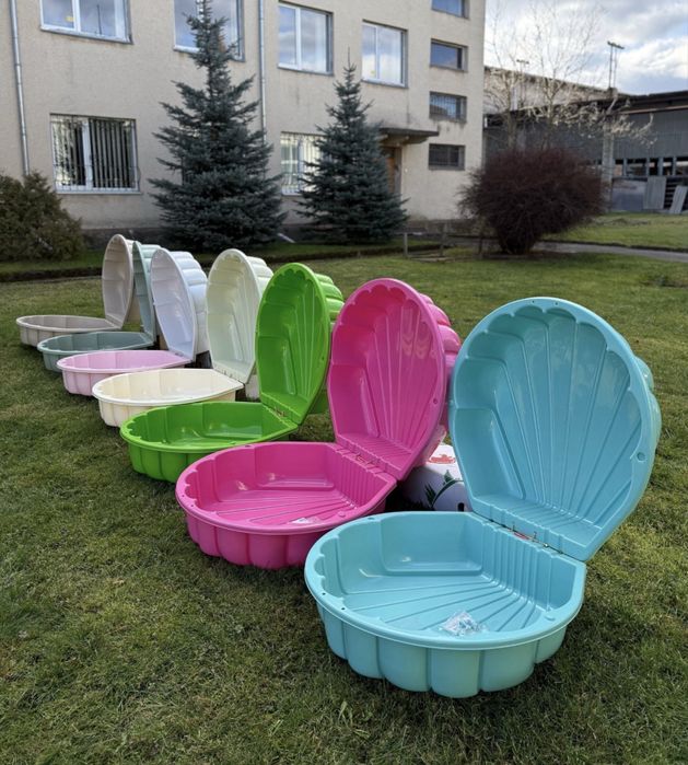 Пісочниця з кришкою мушля квітка песочница корабль кораблик с крышкой