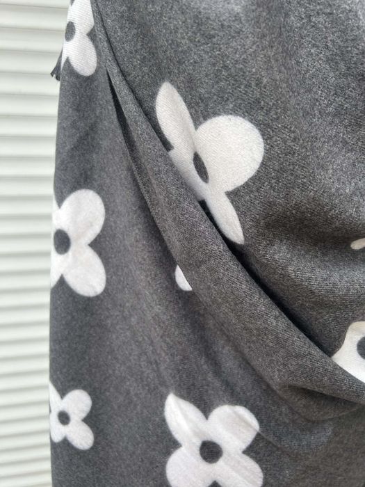 Szalik szal narzutka w kwiatki