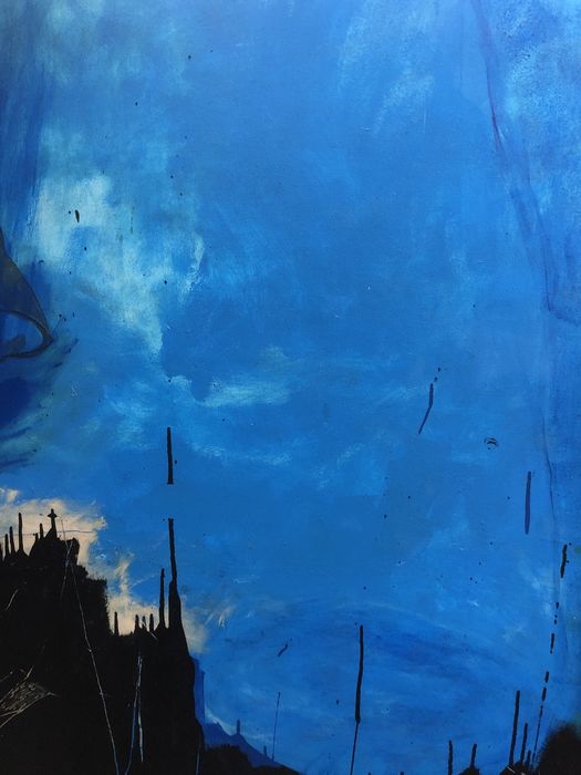 Tecnica mista sobre tela assinado Cristina Basto