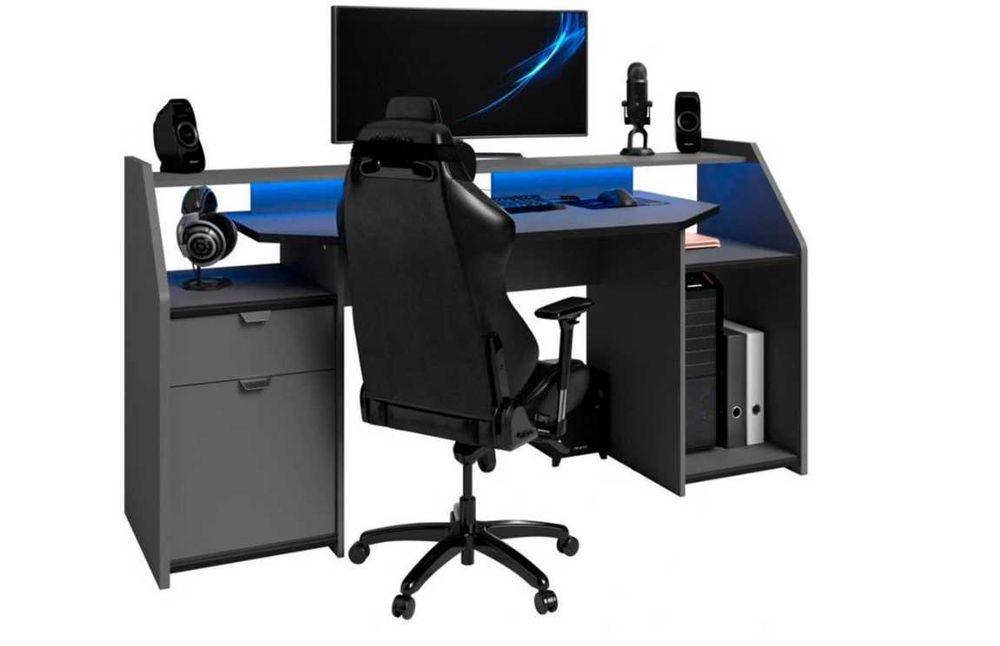 Secretária GAMER - 180cm /Estado Novo