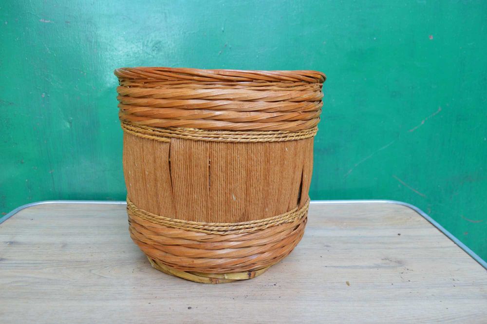oslona doniczka donica wiklinowa ozdobny wiklinowy kosz  22x24
